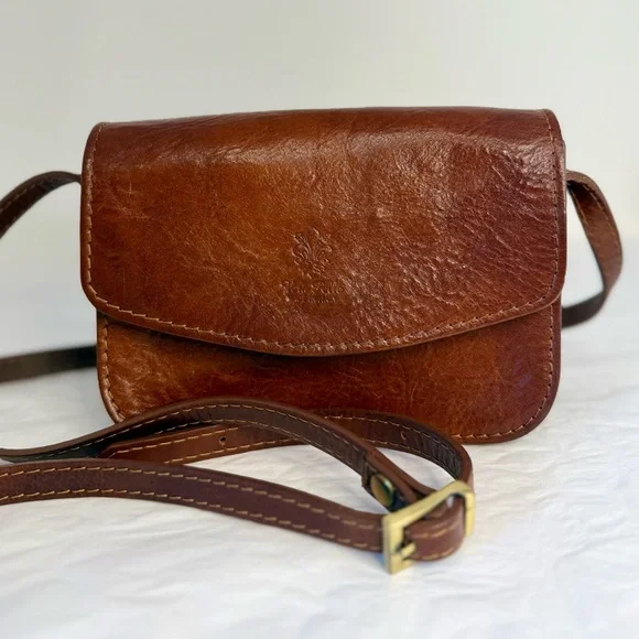 Vera Pelle Rich Brown Leather Bag Vera Pelle | Bags | Vera Pelle Rich Brown Leather Bag | Poshmark main image 3